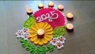 Rangoli Happy New Year Design Photo, Picture, and Images