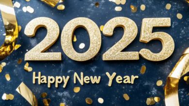 Happy New Year 2025 Banner