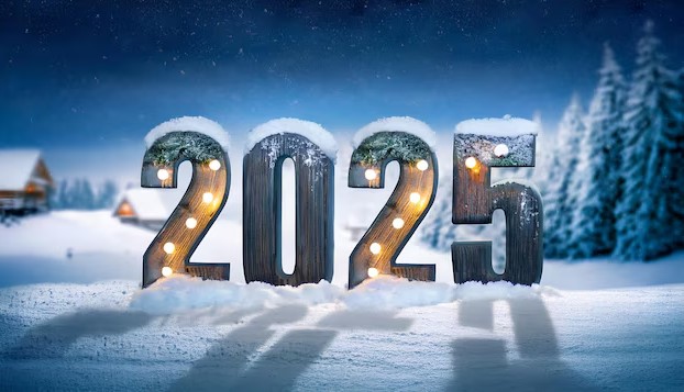 Happy New Year Background Wishes and Messages for 2025