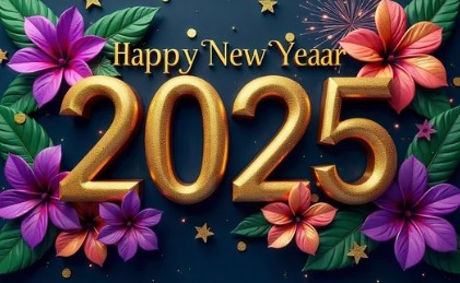 Happy New Year 2025 Background