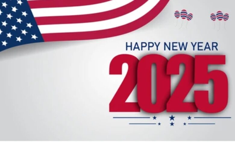 USA Happy New Year 2025 Wishes