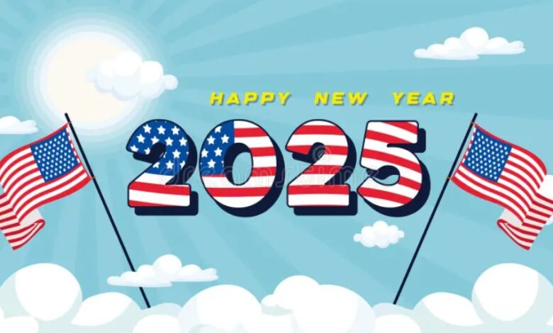 USA Happy New Year 2025 Images