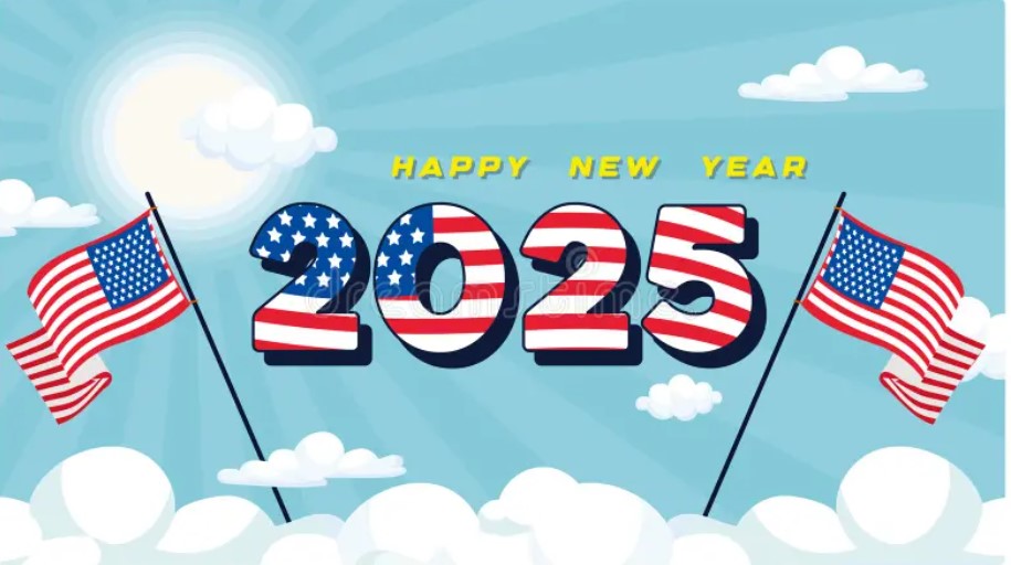 USA Happy New Year 2025 Images