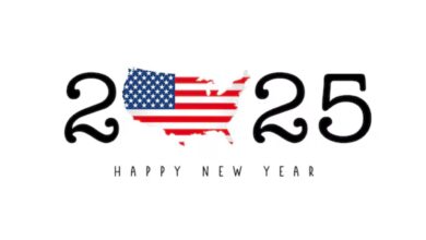 USA Happy New Year 2025