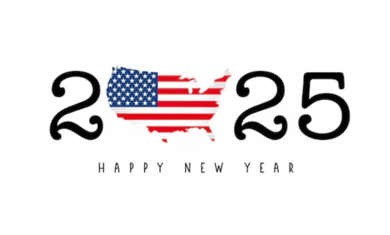 USA Happy New Year 2025