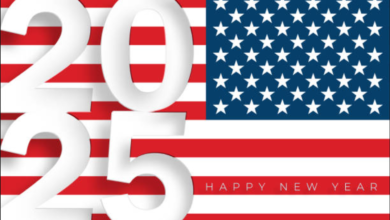 USA Happy New Year 2025 Greetings